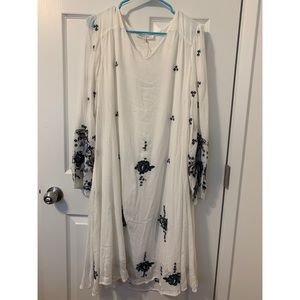 White embroidered dress
